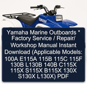 Manual de Servicio Yamaha Marine Fuera de Borda (Modelos: 100A E115A 115B 115C 115F 130B L130B 140B C115X 115X S115X B115X 130X S130X L130X) PDF