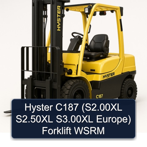 Hyster C187 (S2.00XL S2.50XL S3.00XL Europe) Forklift WSRM