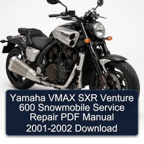 Yamaha VMAX SXR Venture 600 Snowmobile Service Repair PDF Manual 2001-2002 Download