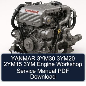 YANMAR 3YM30 3YM20 2YM15 3YM Engine Workshop Service Manual PDF Download