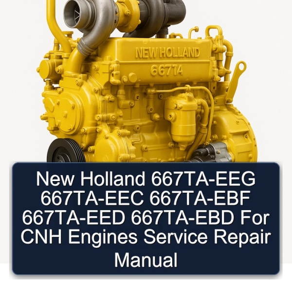 New Holland 667TA-EEG 667TA-EEC 667TA-EBF 667TA-EED 667TA-EBD For CNH Engines Service Repair Manual