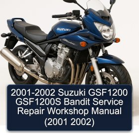 2001-2002 Suzuki GSF1200 GSF1200S Bandit Service Repair Workshop Manual (2001 2002)
