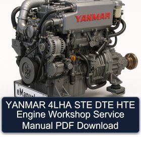 YANMAR 4LHA STE DTE HTE Engine Workshop Service Manual PDF Download