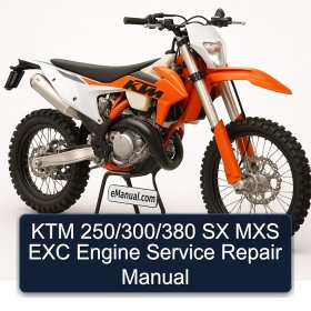 KTM 250/300/380 SX MXS EXC Engine Service Repair Manual
