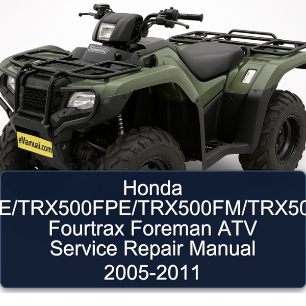 Honda TRX500/TRX500FE/TRX500FPE/TRX500FM/TRX500FPM/TRX500TM Fourtrax Foreman ATV Service Repair Manual 2005-2011