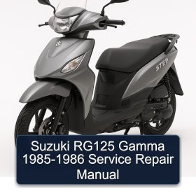 Suzuki RG125 Gamma 1985-1986 Service Repair Manual