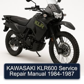KAWASAKI KLR600 Service Repair Manual 1984-1987