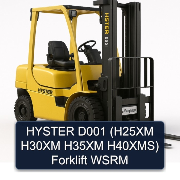 HYSTER D001 (H25XM H30XM H35XM H40XMS) Forklift WSRM