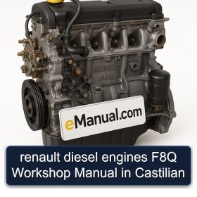 renault diesel engines F8Q Workshop Manual in Castilian