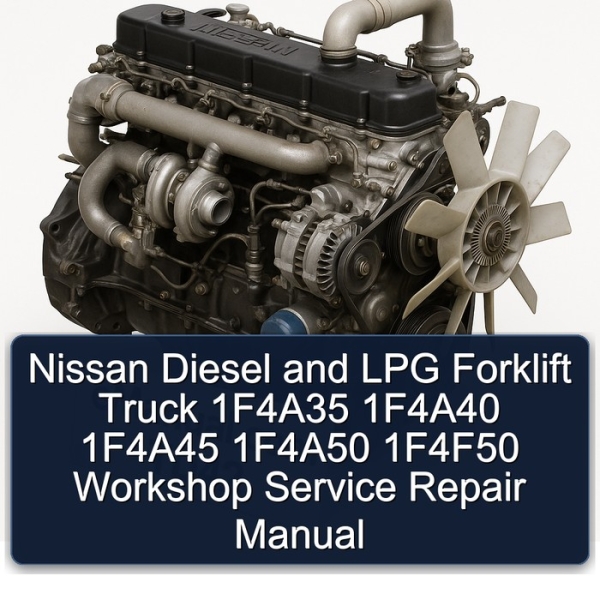 Nissan Diesel and LPG Forklift Truck 1F4A35 1F4A40 1F4A45 1F4A50 1F4F50 Workshop Service Repair Manual