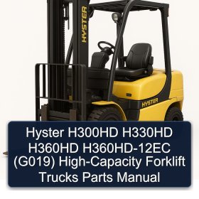Hyster H300HD H330HD H360HD H360HD-12EC (G019) High-Capacity Forklift Trucks Parts Manual