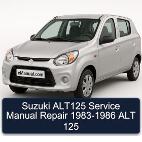 Suzuki ALT125 Service Manual Repair 1983-1986 ALT 125