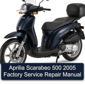 Aprilia Scarabeo 500 2005 Factory Service Repair Manual
