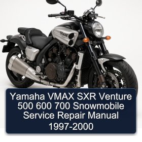 Yamaha VMAX SXR Venture 500 600 700 Snowmobile Service Repair Manual 1997-2000