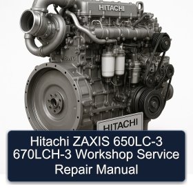Hitachi ZAXIS 650LC-3 670LCH-3 Workshop Service Repair Manual