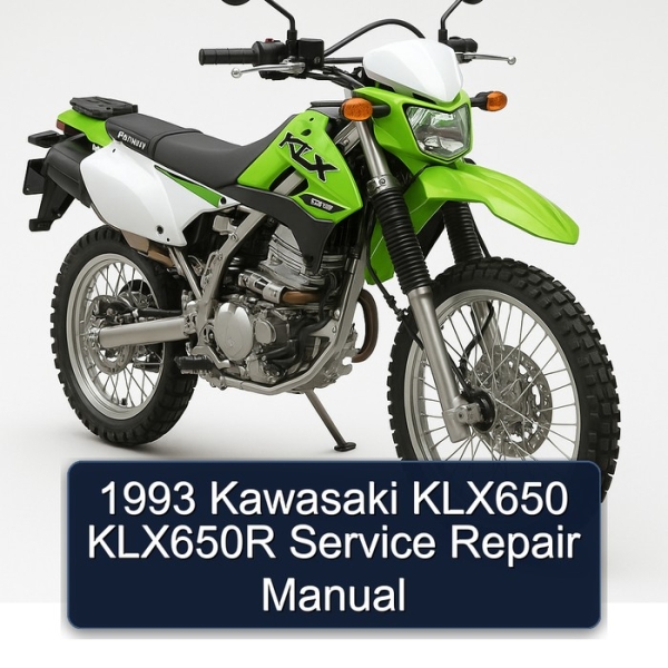 1993 Kawasaki KLX650 KLX650R Service Repair Manual