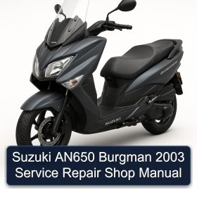 Suzuki AN650 Burgman 2003 Service Repair Shop Manual
