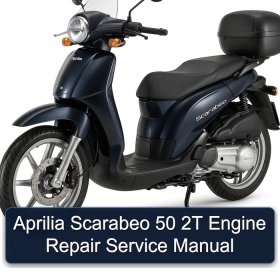 Aprilia Scarabeo 50 2T Engine Repair Service Manual