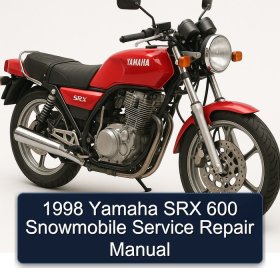 1998 Yamaha SRX 600 Snowmobile Service Repair Manual