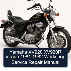 Yamaha XV920 XV920R Virago 1981 1982 Workshop Service Repair Manual