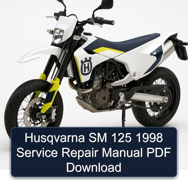 Husqvarna SM 125 1998 Service Repair Manual PDF Download