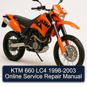 KTM 660 LC4 1998-2003 Online Service Repair Manual
