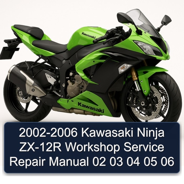 2002-2006 Kawasaki Ninja ZX-12R Workshop Manual de servicio y reparación 02 03 04 05 06