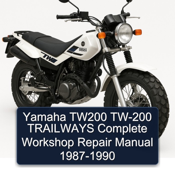 Yamaha TW200 TW-200 TRAILWAYS Complete Workshop Repair Manual 1987-1990