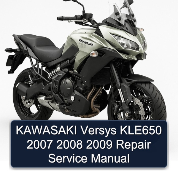 KAWASAKI Versys KLE650 2007 2008 2009 Repair Service Manual