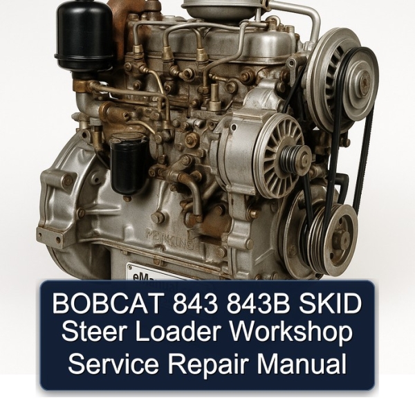 BOBCAT 843 843B SKID Steer Loader Workshop Service Repair Manual