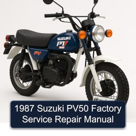 1987 Suzuki PV50 Factory Service Repair Manual