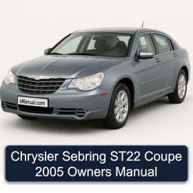Chrysler Sebring ST22 Coupe 2005 Owners Manual