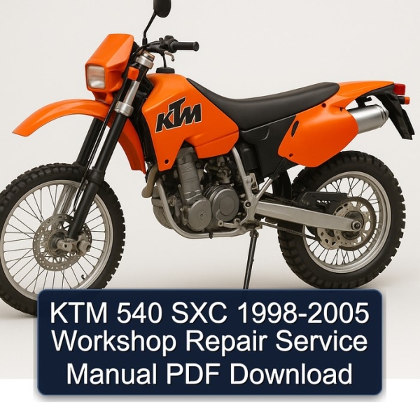 KTM 540 SXC 1998-2005 Workshop Repair Service Manual PDF Download