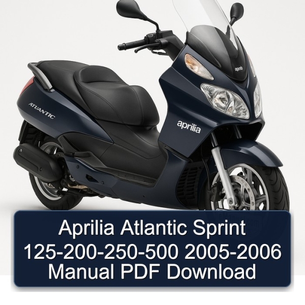 Aprilia Atlantic Sprint 125-200-250-500 2005-2006 Manual PDF Download