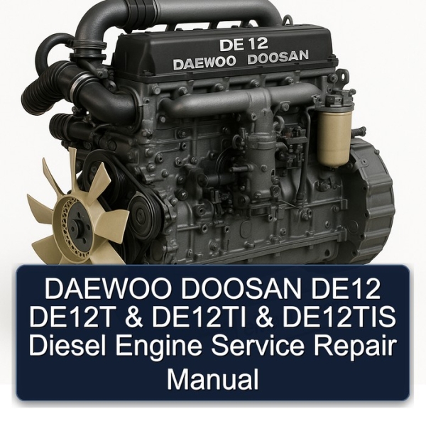 DAEWOO DOOSAN DE12 DE12T & DE12TI & DE12TIS Diesel Engine Service Repair Manual