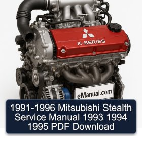 1991-1996 Mitsubishi Stealth Service Manual 1993 1994 1995 PDF Download