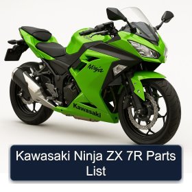 Kawasaki Ninja ZX 7R Parts List
