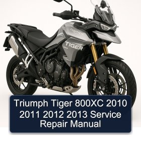 Triumph Tiger 800XC 2010 2011 2012 2013 Service Repair Manual