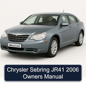 Chrysler Sebring JR41 2006 Owners Manual