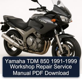 Yamaha TDM 850 1991-1999 Workshop Repair Service Manual PDF Download