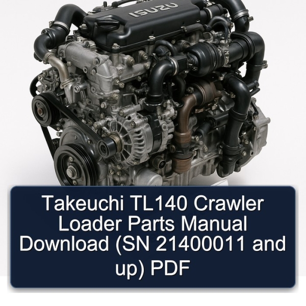 Takeuchi TL140 Crawler Loader Parts Manual Download (SN 21400011 and up) PDF