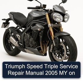 Triumph Speed Triple Service Repair Manual 2005 MY on