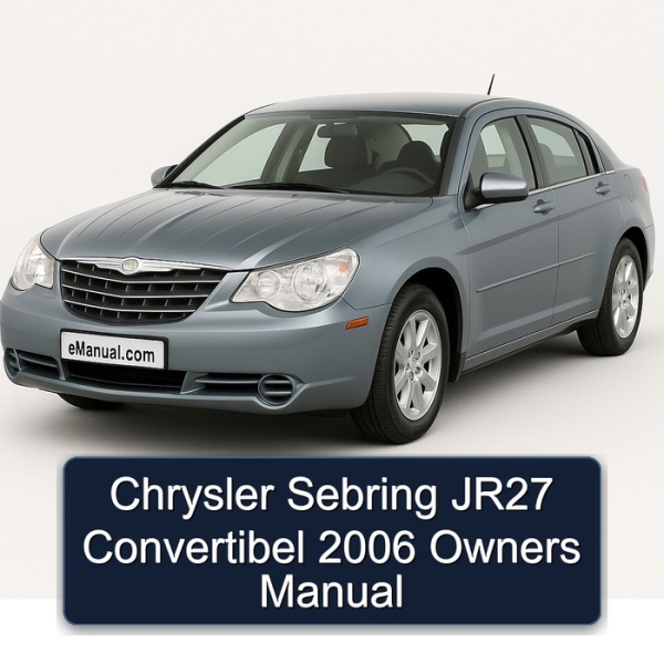 Chrysler Sebring JR27 Convertibel 2006 Owners Manual
