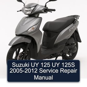 Suzuki UY 125 UY 125S 2005-2012 Service Repair Manual
