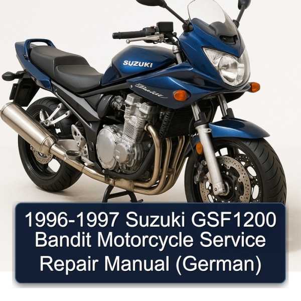 1996-1997 Suzuki GSF1200 Bandit Motorcycle Service Repair Manual (German)
