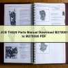 JCB TH520 Parts Manual M270001 to M270590