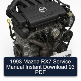 1993 Mazda RX7 Service Manual Instant Download 93 PDF
