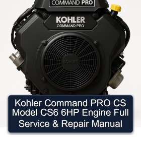 Kohler Command PRO CS Model CS6 6HP Engine Full Service & Repair Manual