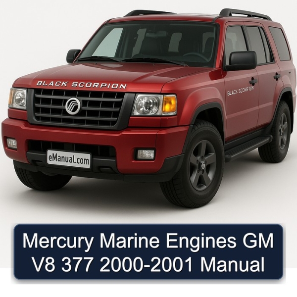 Mercury Marine Engines GM V8 377 2000-2001 Manual