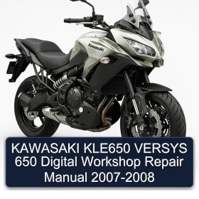 KAWASAKI KLE650 VERSYS 650 Digital Workshop Repair Manual 2007-2008